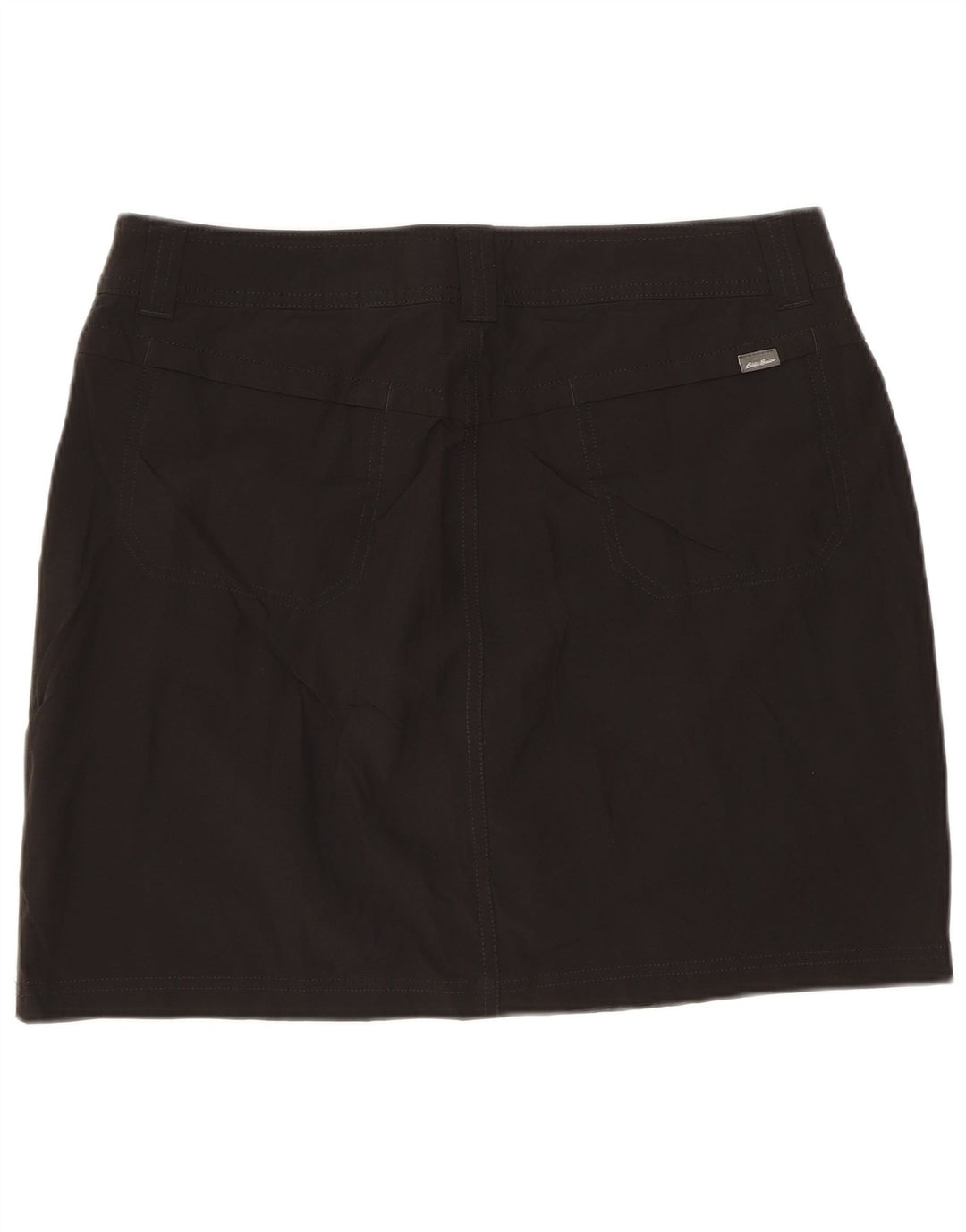 EDDIE BAUER Minifalda para mujer US 6 Mediana W32 Poliéster negro