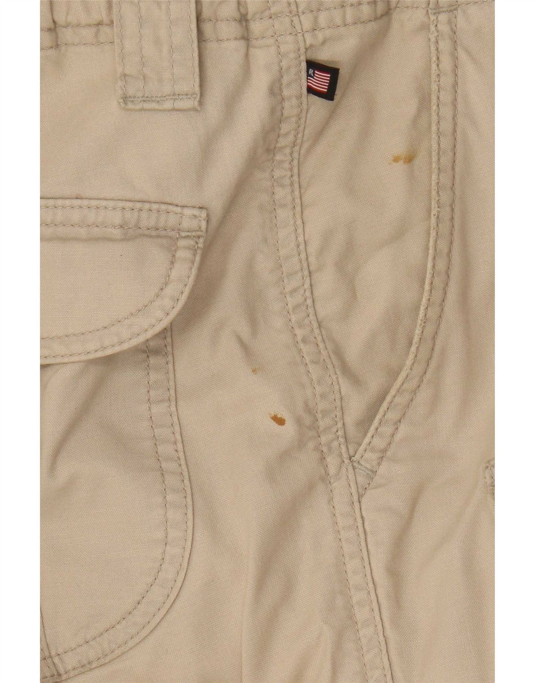 Ralph Lauren Pantalones cargo rectos para mujer US 8 Medium W30 L29 Beige
