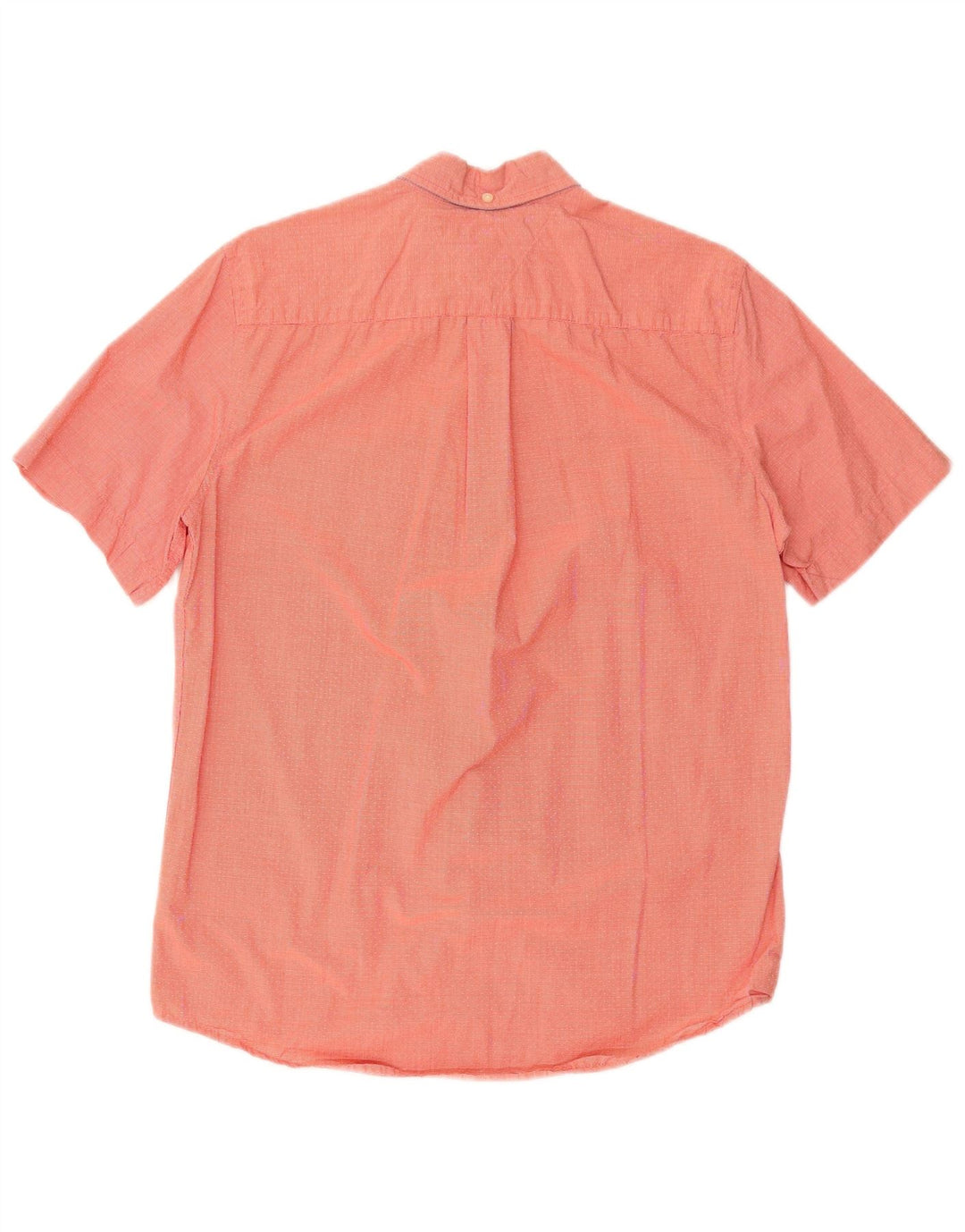 Tommy Hilfiger Camisa de manga corta para hombre con corte clásico y pata de gallo roja pequeña