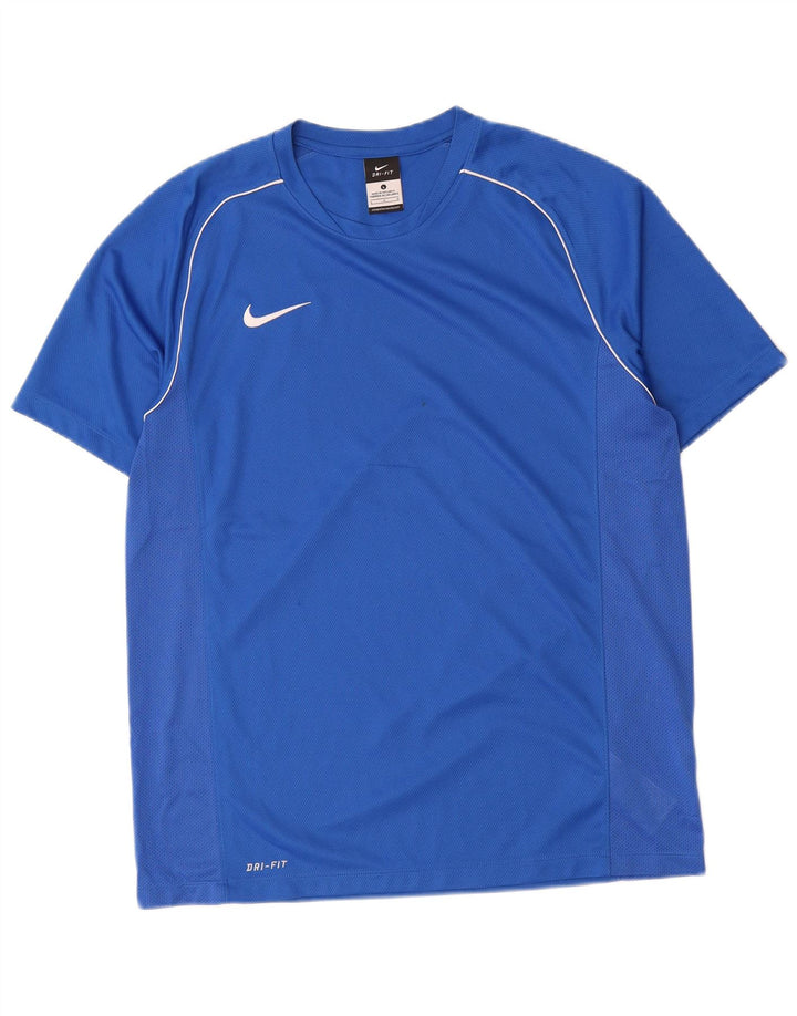 Nike - Camiseta Dri Fit para hombre, talla grande, poliéster azul