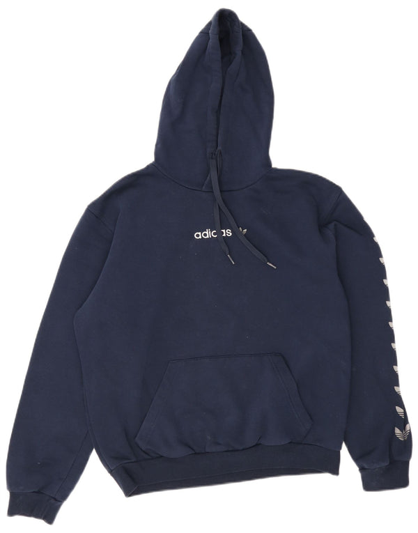 Adidas Hombre Graphic Sudadera con capucha Jumper Small Azul Marino Algodón