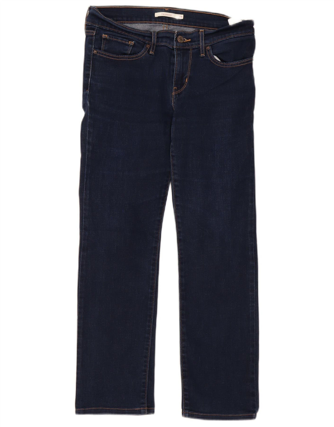 Vaqueros Levi's Mujer 714 Rectos W28 L27 Algodón Azul