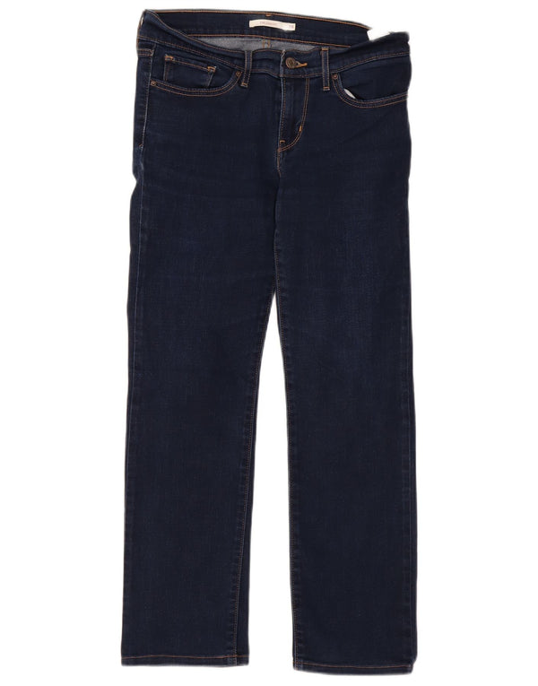 Vaqueros Levi's Mujer 714 Rectos W28 L27 Algodón Azul