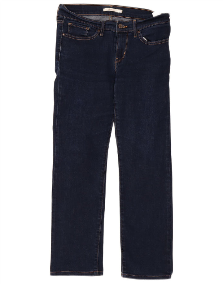 Vaqueros Levi's Mujer 714 Rectos W28 L27 Algodón Azul