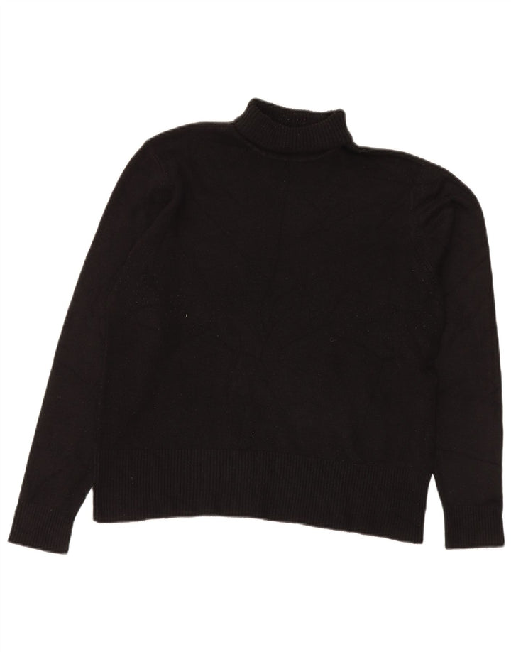 Essentials Suéter tipo jersey con cuello vuelto para mujer Reino Unido 44 Medio Negro Acrílico
