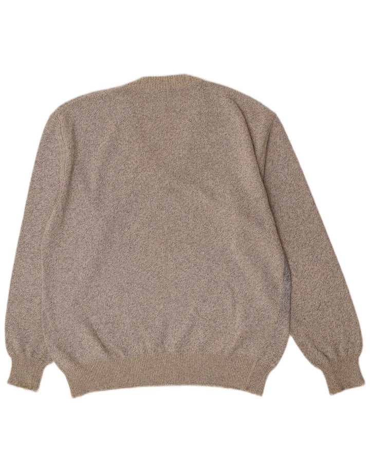 Corradi Jersey Con Cuello En V Gris Medio Geométrico
