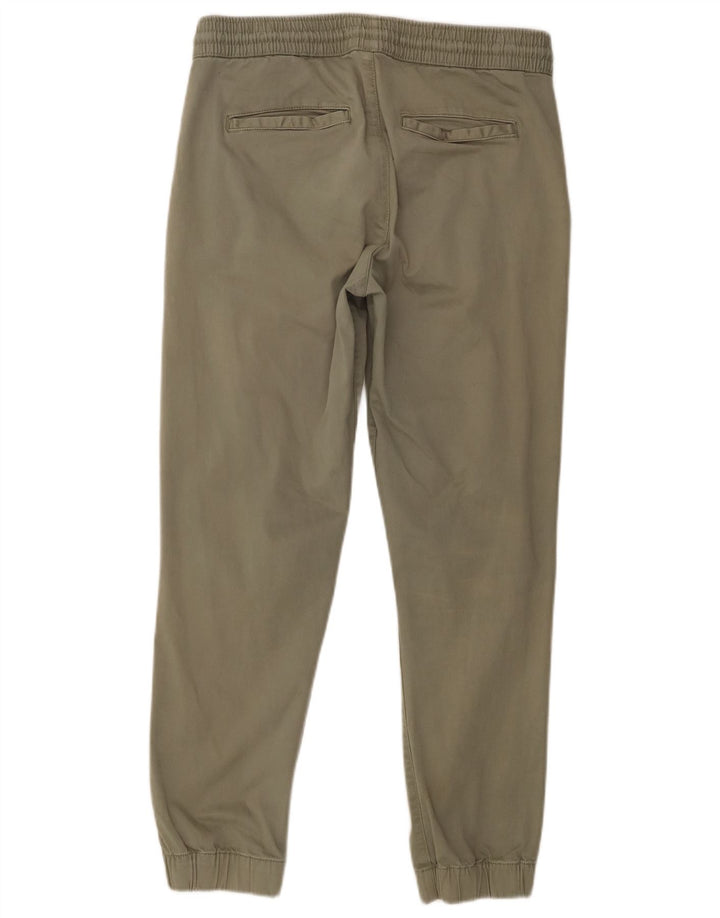 Zara Mens Joggers Chino Pantalones Medianos W31 L27 Caqui