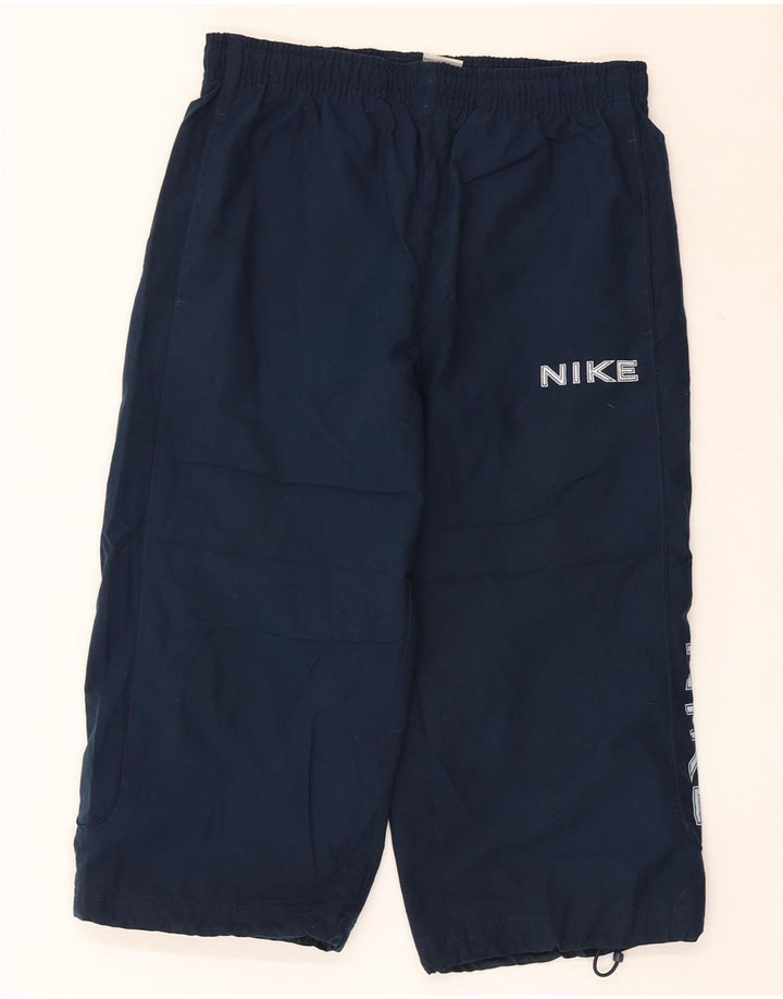 NIKE Bermudas gráficas para hombre, pantalones cortos deportivos, tamaño pequeño, poliéster azul marino