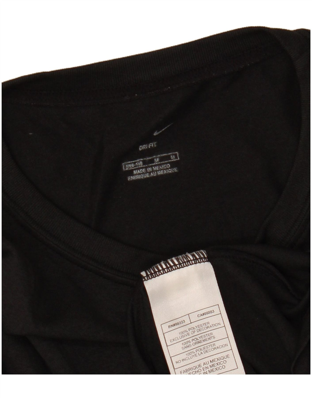 NIKE Mujer Dri Fit Top Manga Larga US 8/10 Mediano Negro Poliéster