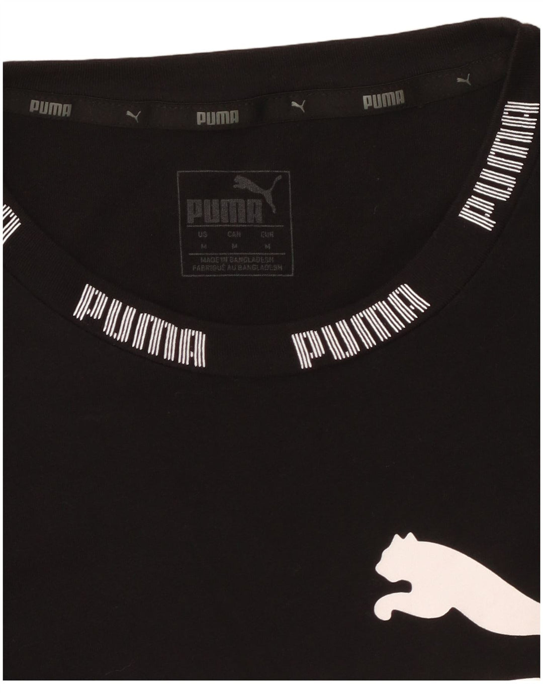 PUMA Camiseta gráfica para mujer Top UK 14 Medium Black