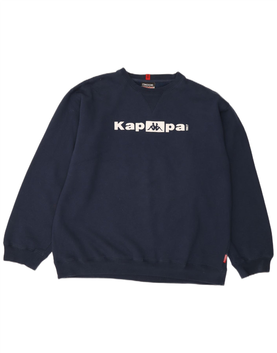 Kappa Hombre Sudadera Gráfica Jersey 2XL Azul Marino Algodón