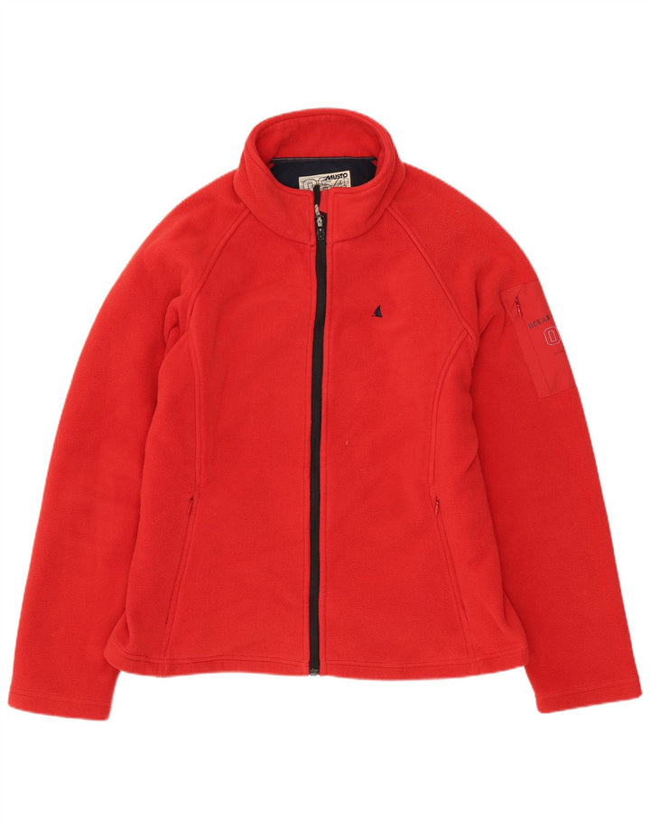 Musto Chaqueta polar para mujer UK 40 Grande Poliéster rojo