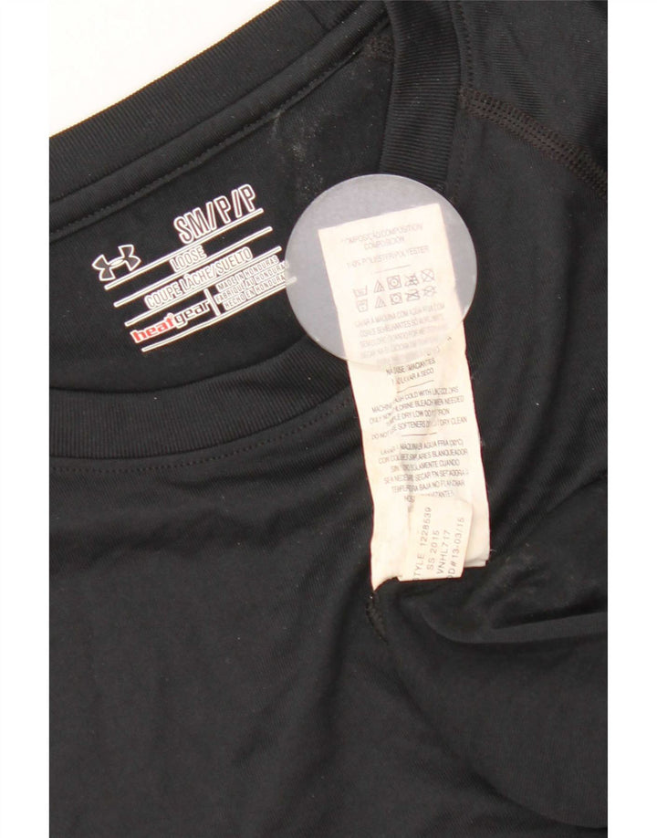 Under Armour Camiseta Heat Gear para hombre Top Small Poliéster negro