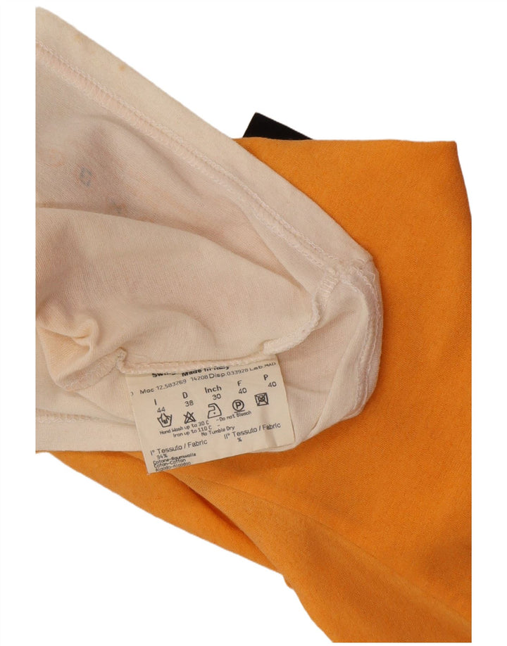 FENDI Camiseta de mujer Top IT 44 Algodón color block naranja mediano
