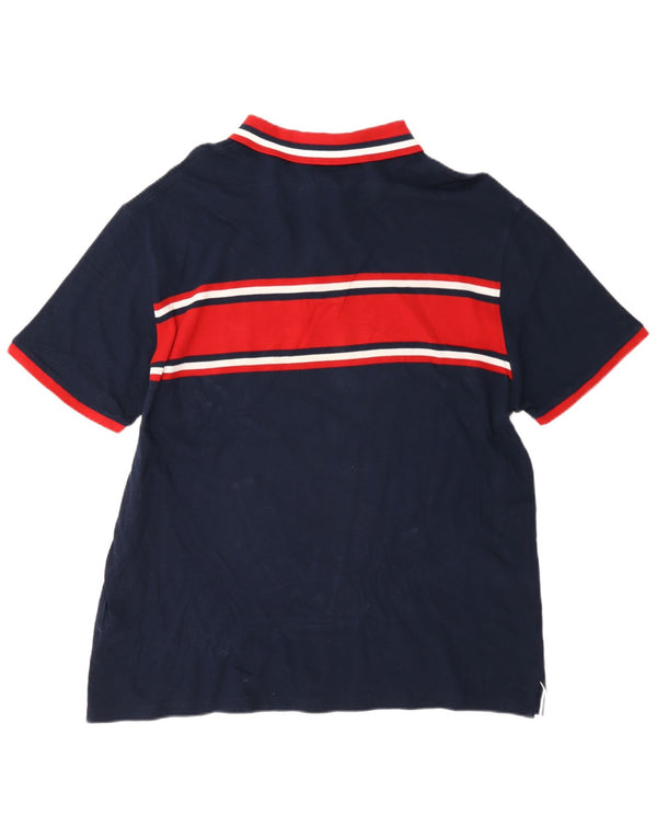 Harmont & Blaine Mens Polo Shirt 4XL Navy Blue Colourblock Cotton