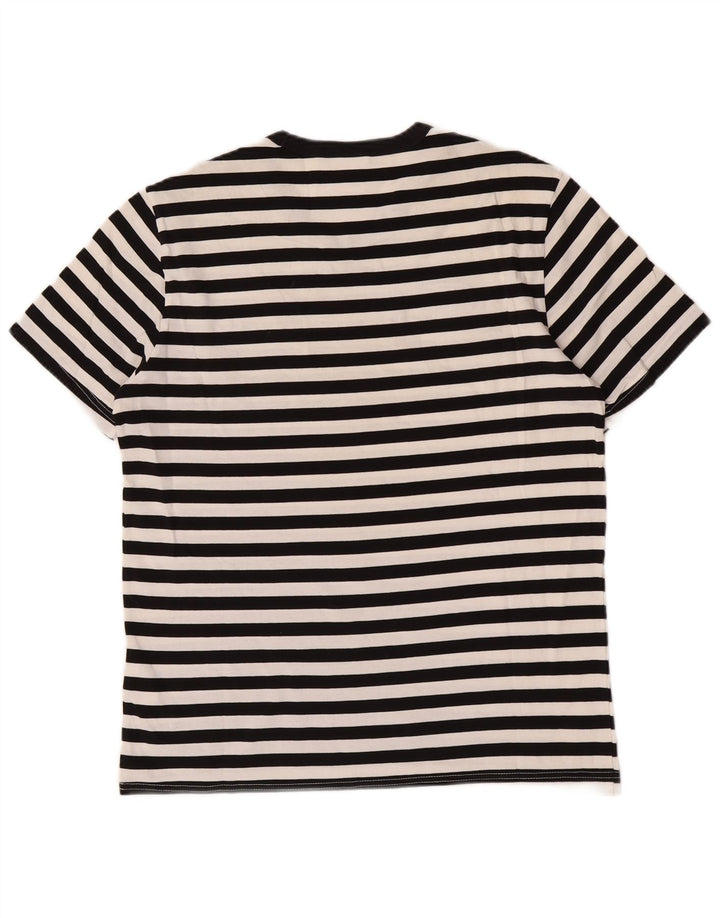 Champion Camiseta Gráfica Para Hombre Top Mediano De Algodón A Rayas Negro