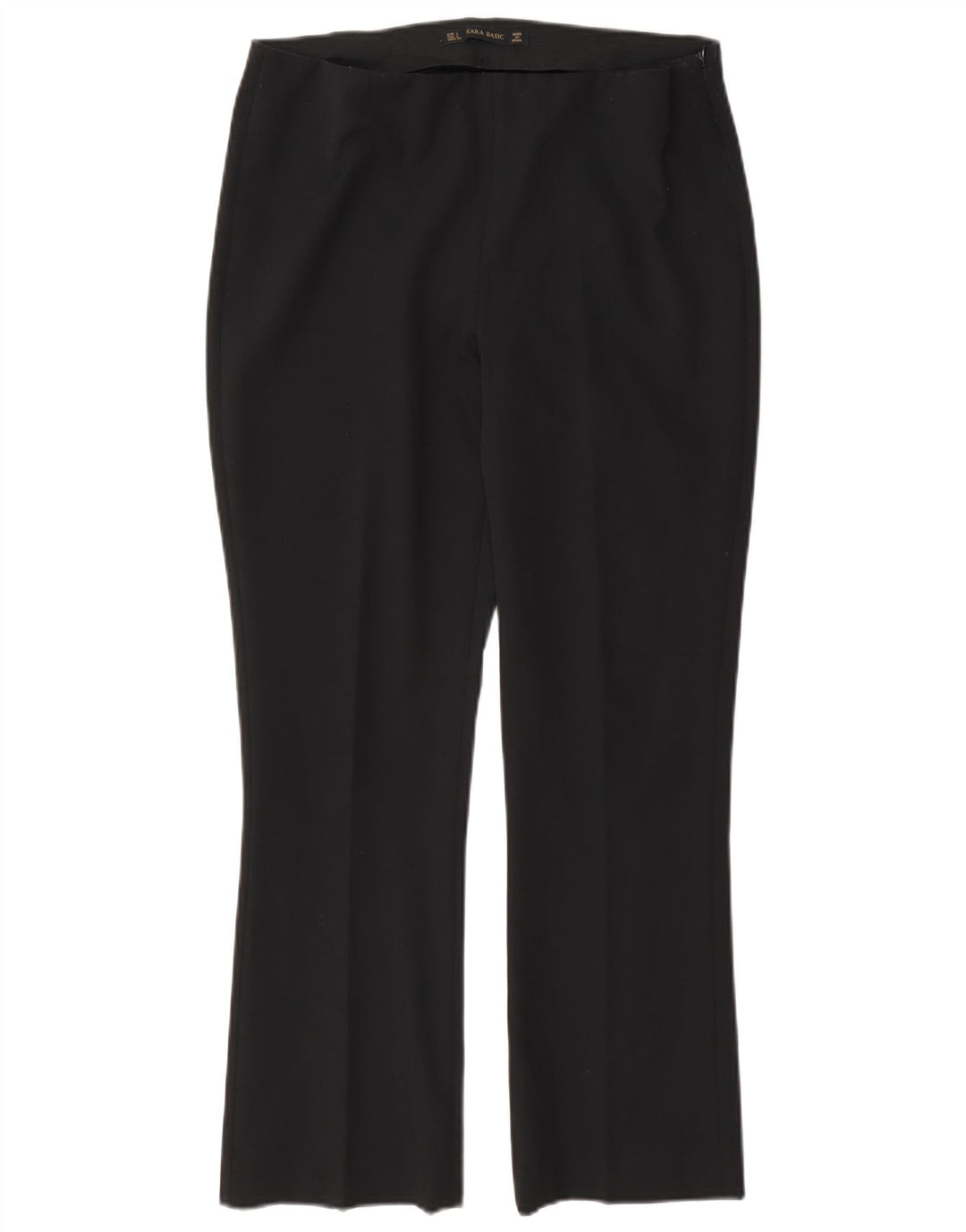 Zara Mujer Pantalón Casual Regular Grande W30 L27 Negro