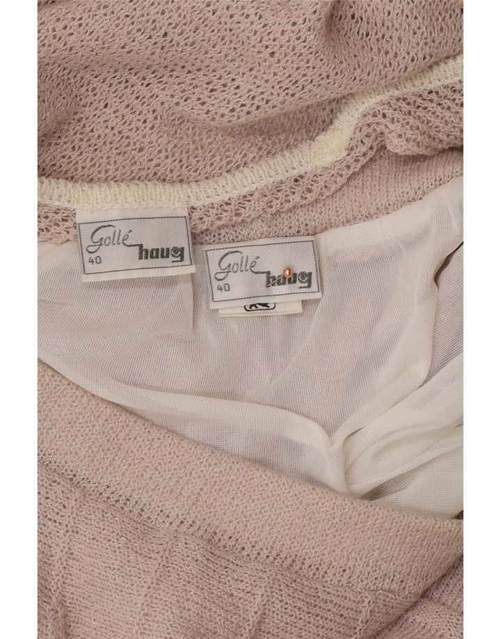 GOLLEHAUG Conjunto de falda de 2 piezas para mujer EU 40 Medium W28 Bloque de color morado