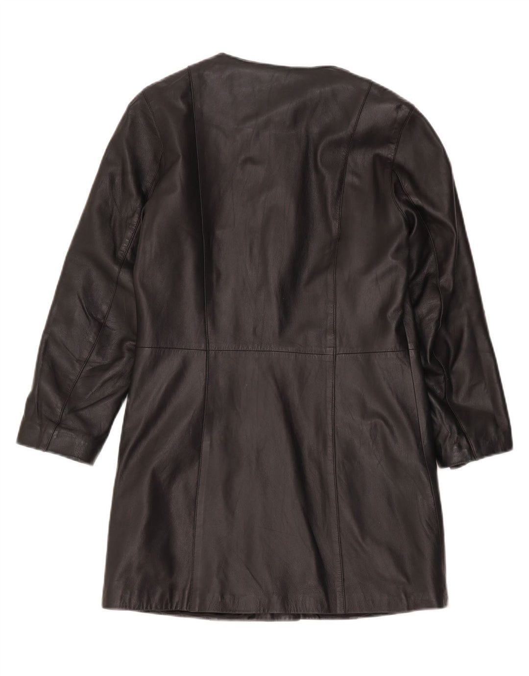 Abrigo de cuero para mujer Zen IT 42 Cuero negro mediano