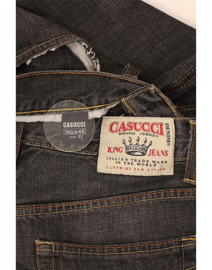Casucci Jeans rectos para hombre IT 46 Small W32 L31 Algodón negro