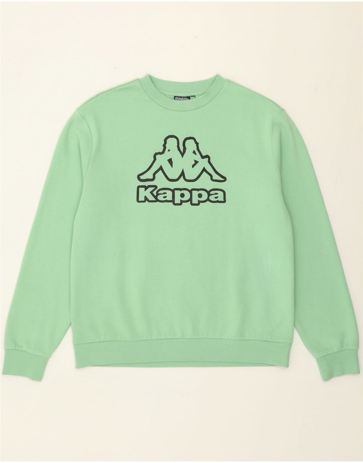 Kappa Hombre Sudadera Gráfica Jersey 2XL Algodón Verde