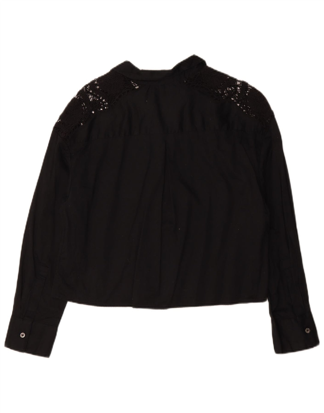 Marks & Spencer Blusa para mujer UK 42 Mediana Algodón negro