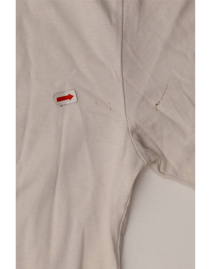 LEVI'S Camiseta gráfica para hombre Top grande de algodón blanco roto