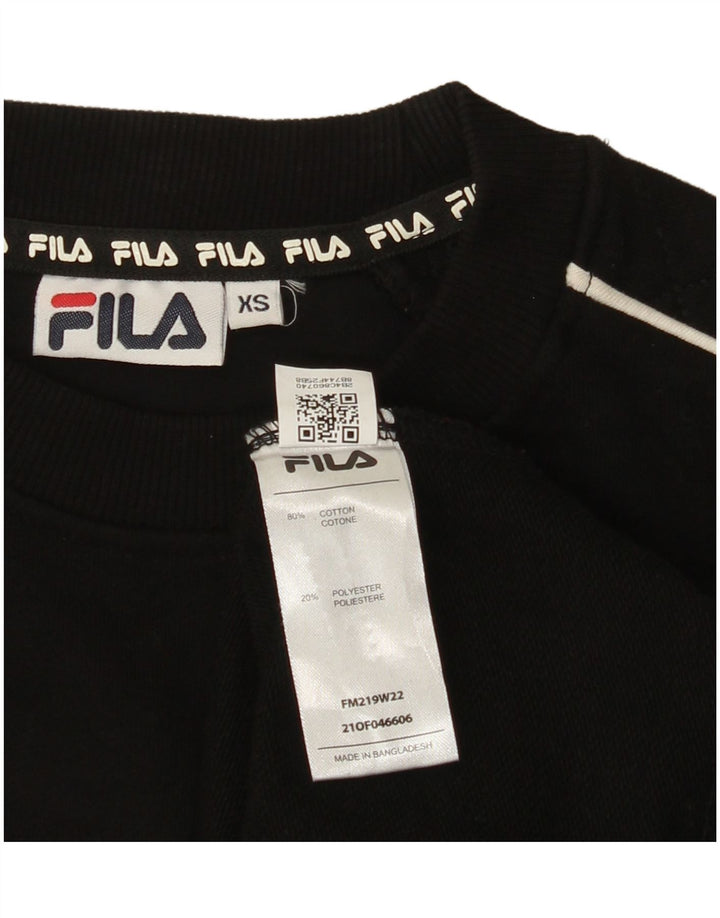 FILA Sudadera Jumper para hombre XS Algodón negro