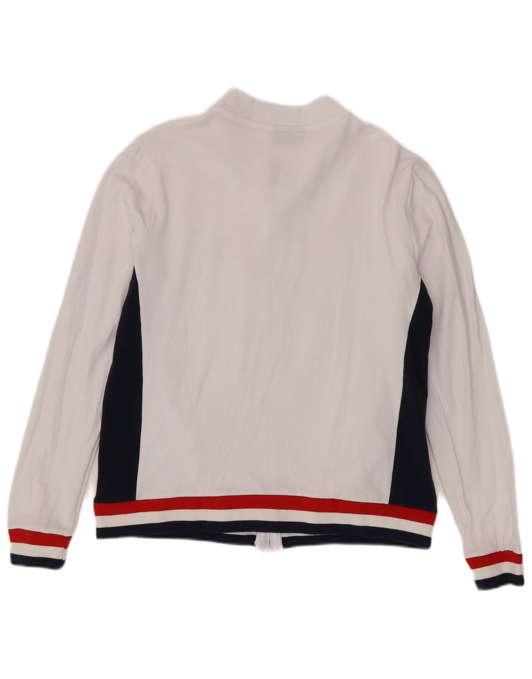 Fila Chaqueta de chándal para mujer UK 40 Mediana Algodón color block blanco