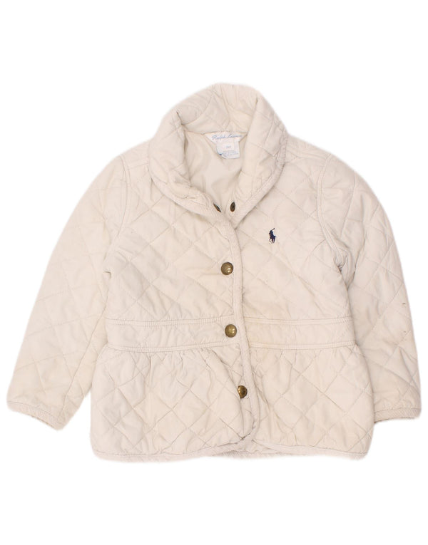 Ralph Lauren Chaqueta Acolchada Bebé Niña 18-24 Meses Blanco Poliéster