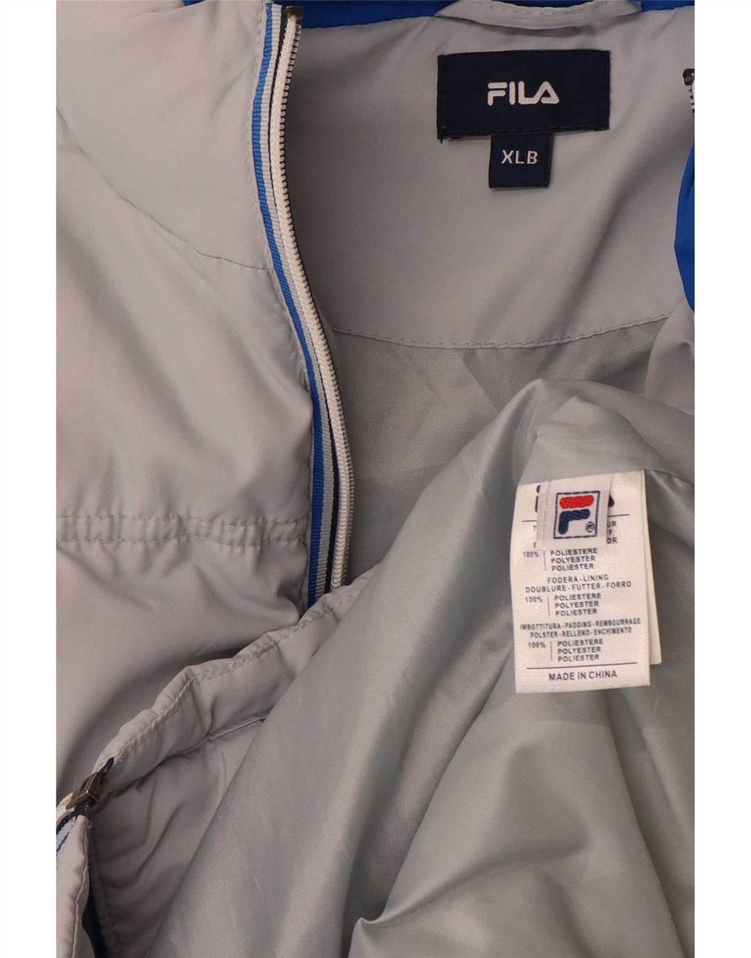 Fila Chaqueta Acolchada Niño 15-16 Años XL Gris Rayas Poliéster