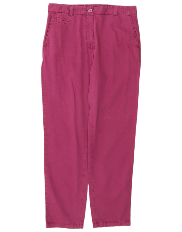 Marks & Spencer Pantalones chinos rectos para mujer UK 10 Small W32 L30 Púrpura