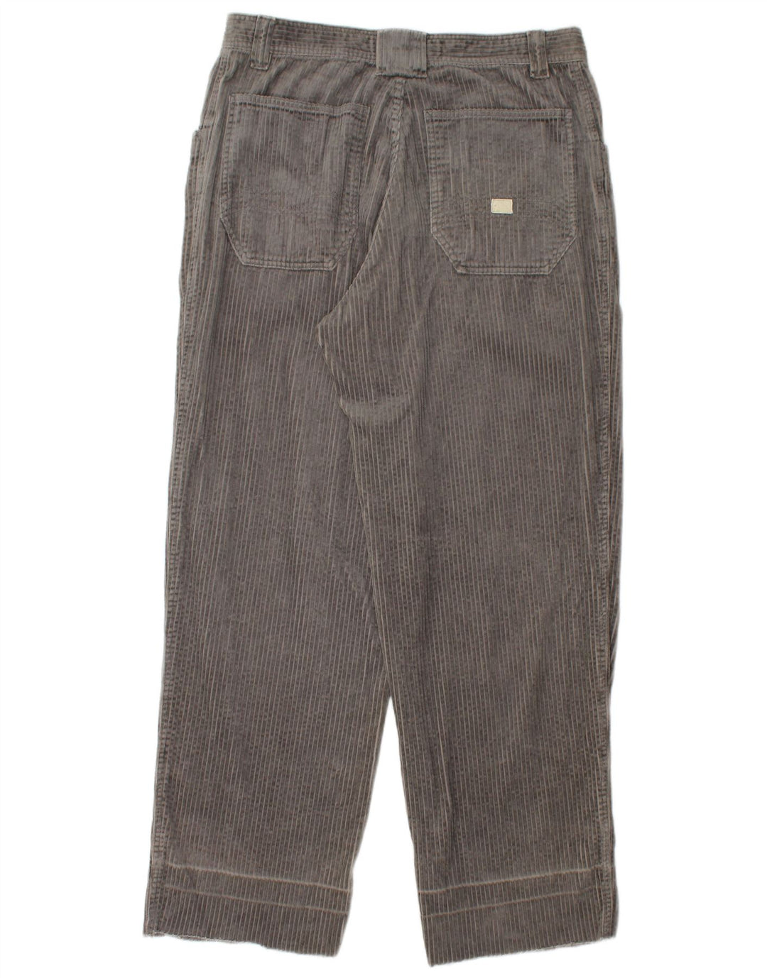 QUIKSILVER Pantalones rectos de pana para hombre XL W36 L32 Algodón gris