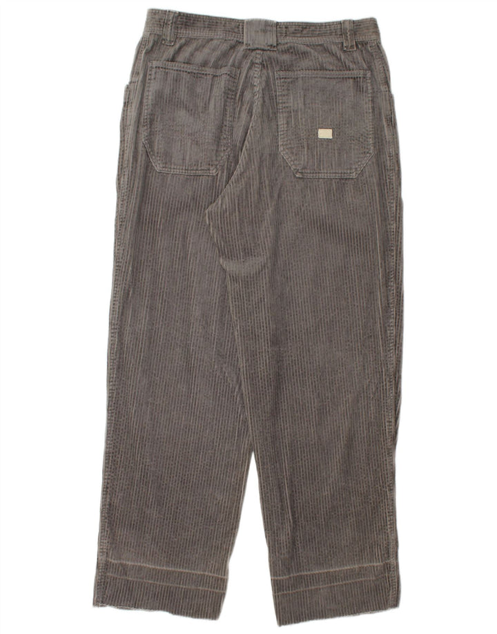 QUIKSILVER Pantalones rectos de pana para hombre XL W36 L32 Algodón gris