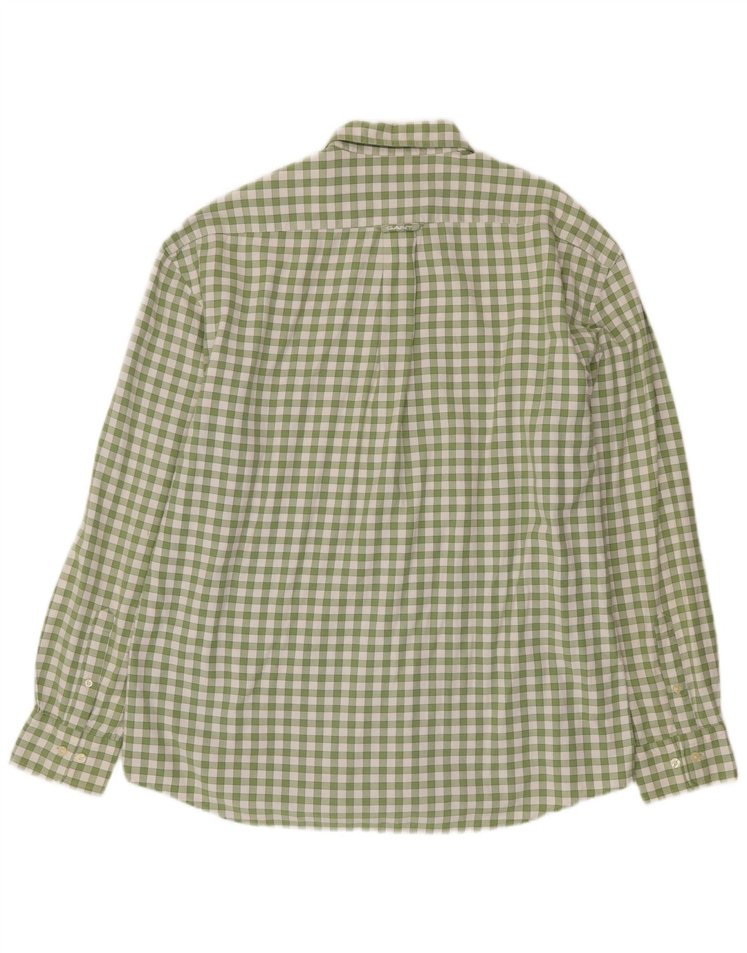 Gant Camisa Regular Fit XL De Algodón A Cuadros Verde Hombre
