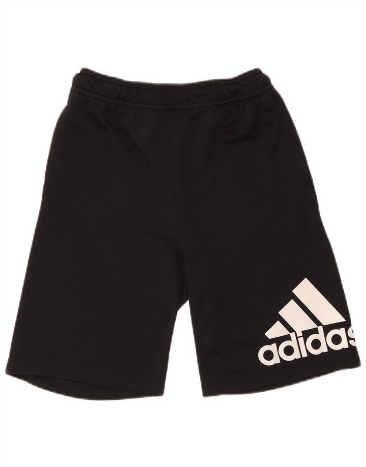 Adidas Pantalones cortos deportivos con gráfico para niños 13-14 años Negro Poliéster