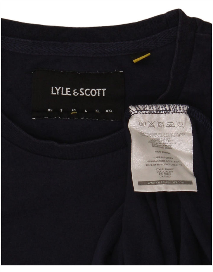 Camiseta Lyle & Scott Hombre Top Medium Azul Marino Algodón