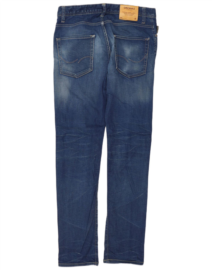JACK & JONES Vaqueros ajustados para hombre W32 L32 Algodón azul