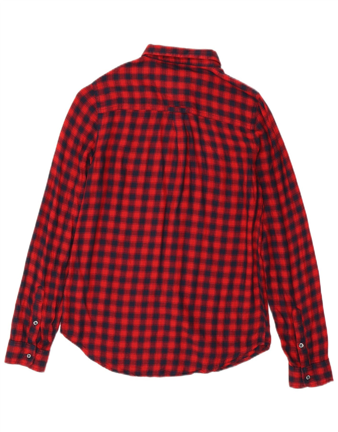 SUPERDRY Camisa de franela para mujer UK 6 XS Red Check Viscosa