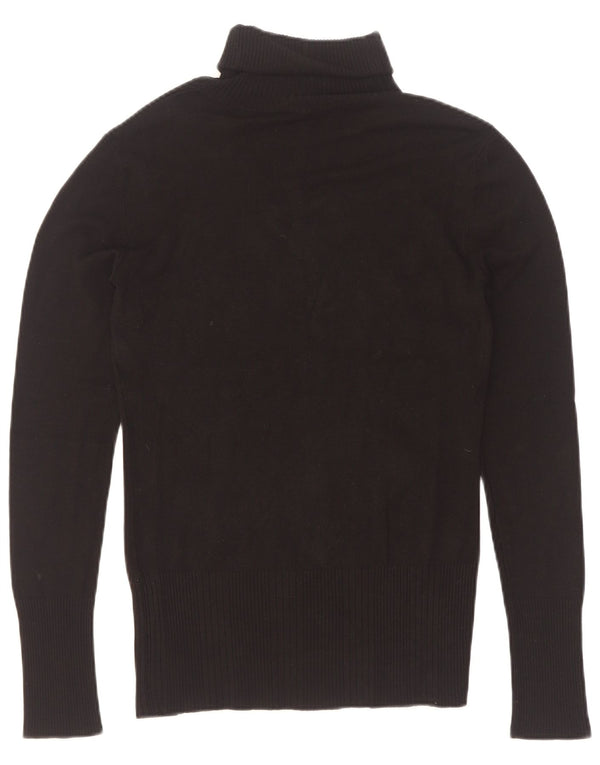 Guess Suéter gráfico con cuello vuelto para mujer UK 12 Medium Black