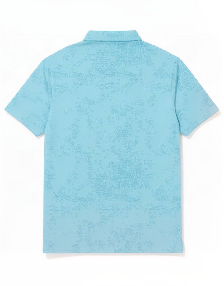 Polo Adidas Hombre XL Poliéster Geométrico Azul
