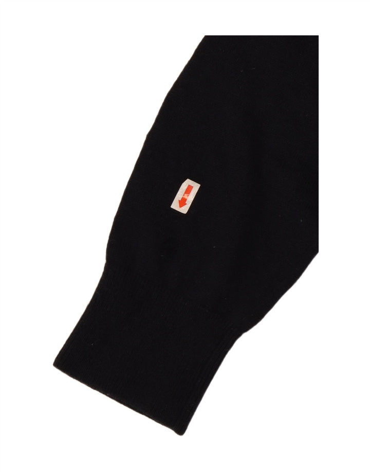 TOMMY HILFIGER Jersey con cuello en V para hombre, talla grande, lana azul marino