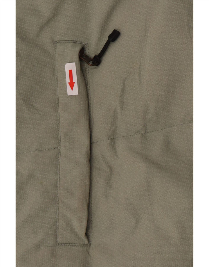 Fila Chaqueta acolchada con capucha para hombre, talla 40, poliamida caqui grande