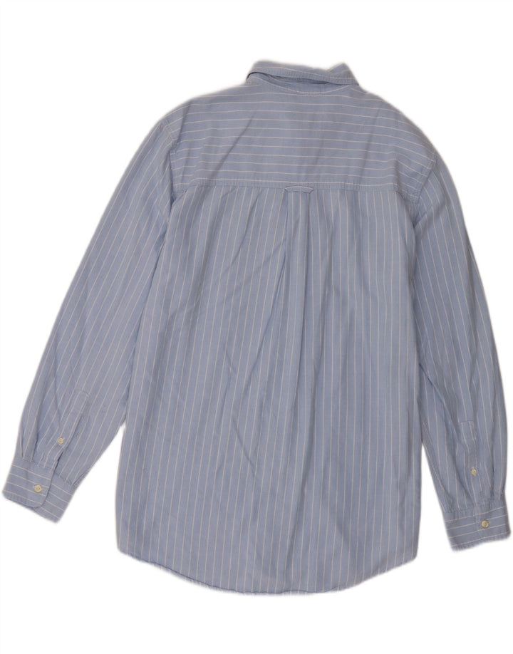 Chaps Camisa para hombre grande de algodón a rayas azules