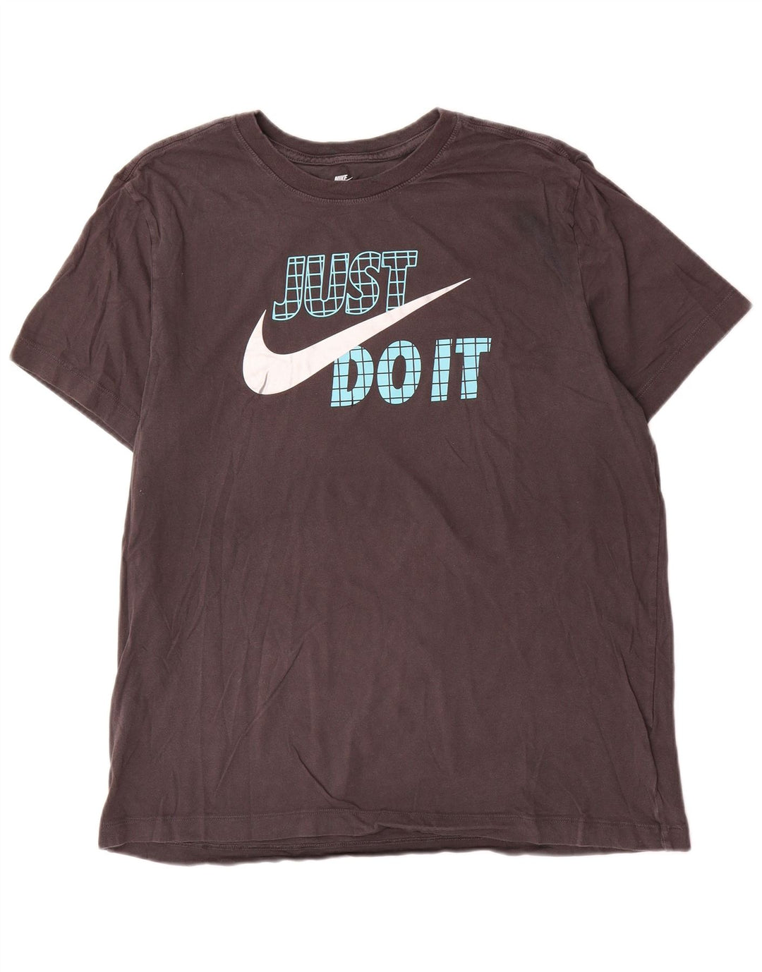 Nike - Camiseta gráfica para hombre, talla grande, algodón gris