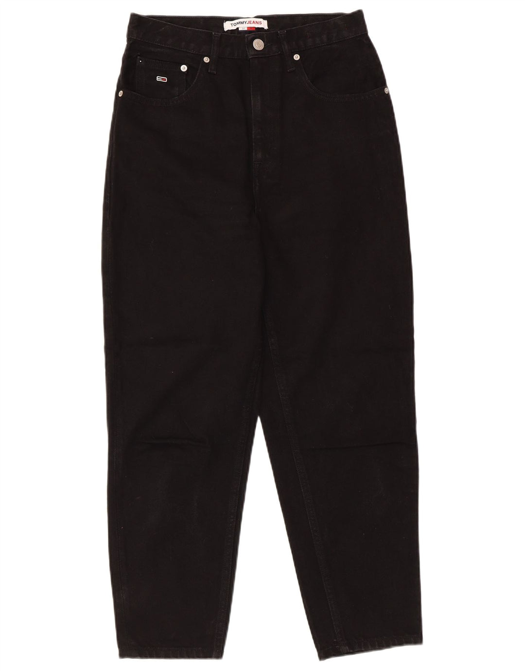 TOMMY HILFIGER Vaqueros cónicos para mujer W27 L25 Algodón negro