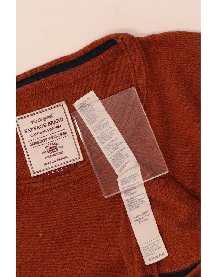 Suéter tipo jersey con cuello redondo para hombre de Fat Face Algodón marrón grande