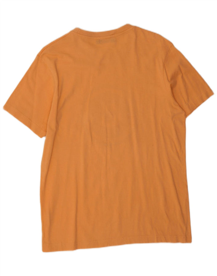 Converse - Camiseta gráfica para hombre, parte superior de algodón naranja medio