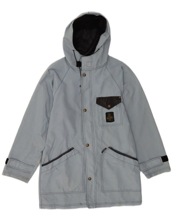 REFRIGIWEAR Chaqueta cortavientos con capucha para hombre UK 34 XS Poliamida azul