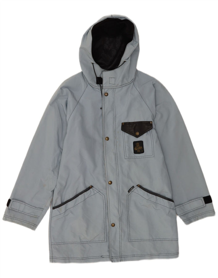 REFRIGIWEAR Chaqueta cortavientos con capucha para hombre UK 34 XS Poliamida azul